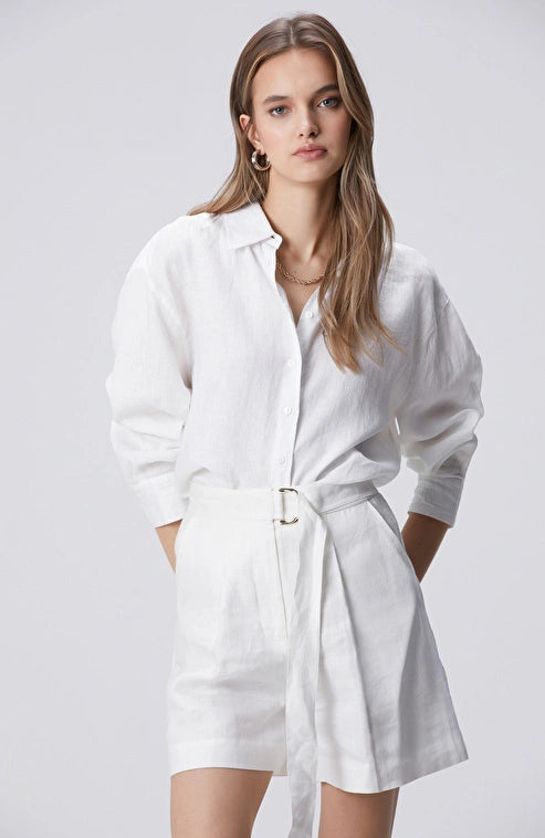 WOMEN'S White Linen Shirt