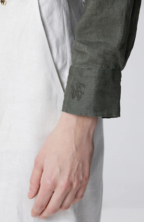 WOMEN'S Khaki Linen Shirt
