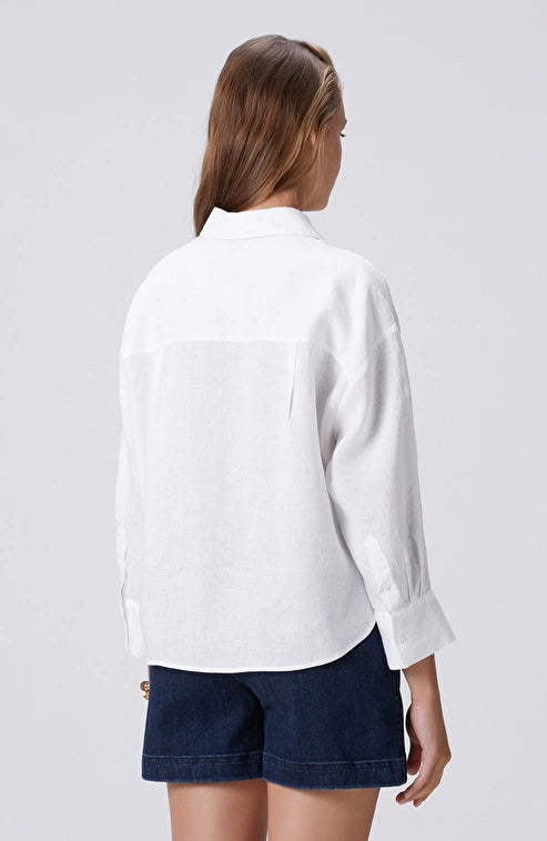 WOMEN'S White Linen Shirt