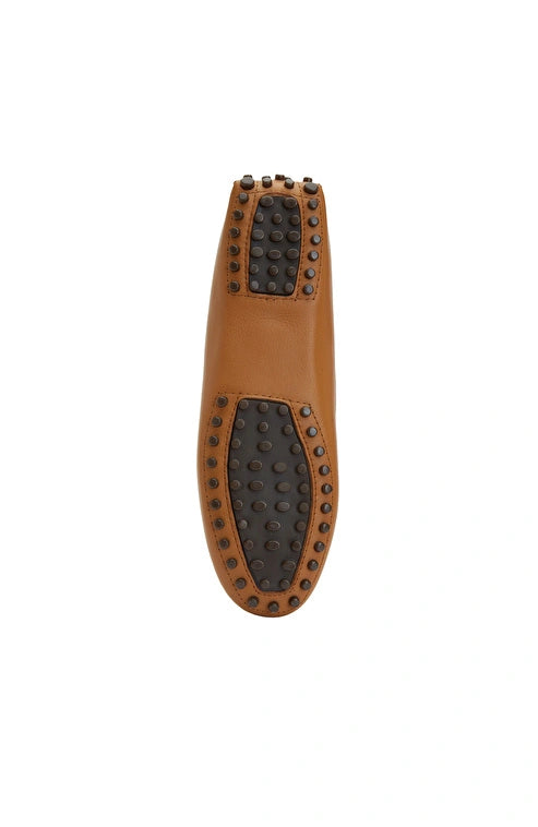 WOMEN'S Caramel Leather Loafers