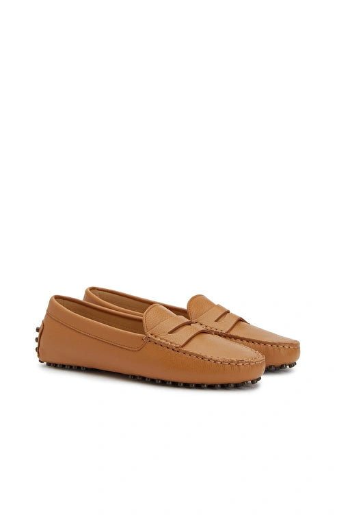 WOMEN'S Caramel Leather Loafers