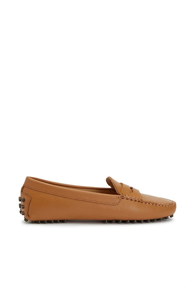 WOMEN'S Caramel Leather Loafers