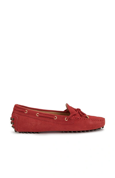 WOMEN'S Red Suede Loafers
