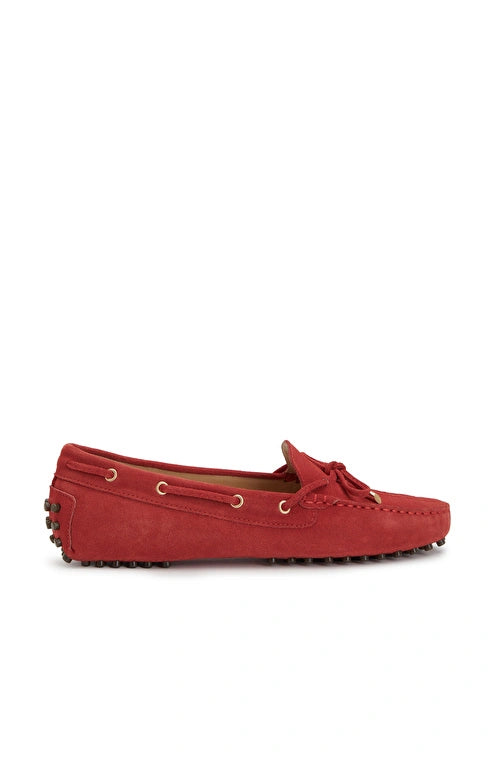 WOMEN'S Red Suede Loafers