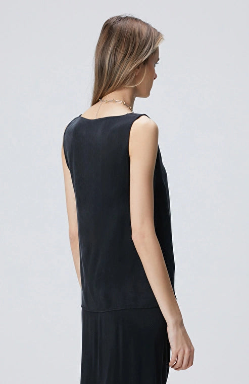 WOMEN'S Black Cupro Blouse