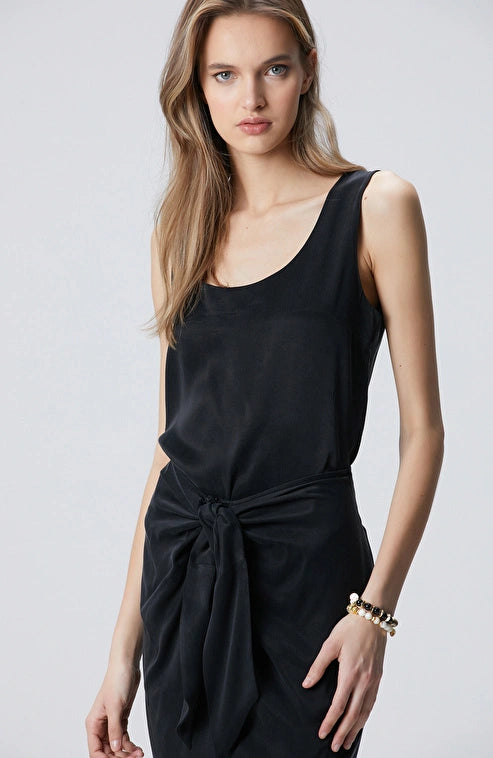 WOMEN'S Black Cupro Blouse