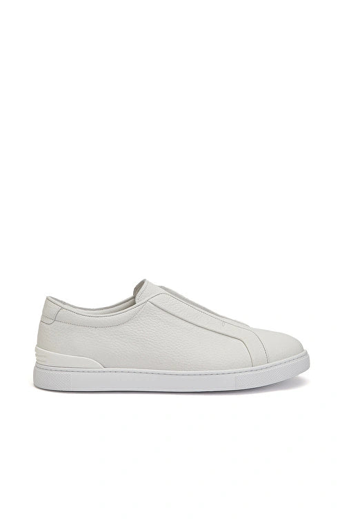 MEN'S White Casual Leather Sneakers