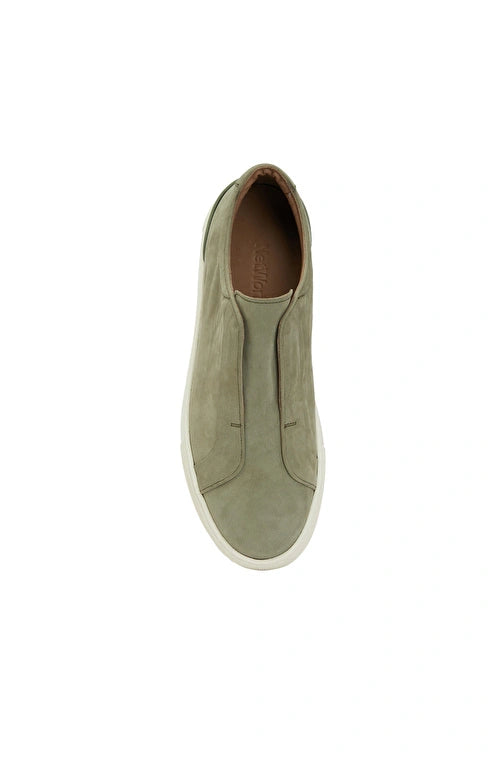 MEN'S Light Khaki Leather Sneaker