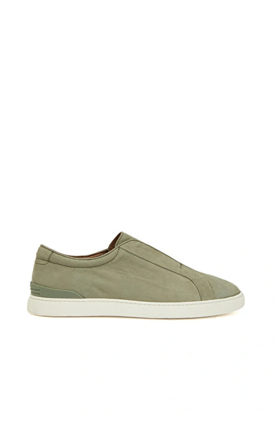 MEN'S Light Khaki Leather Sneaker