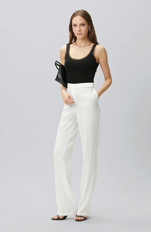 WOMEN'S Off-White Evening Trousers