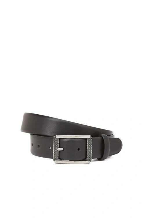 MEN'S Black Leather Belt