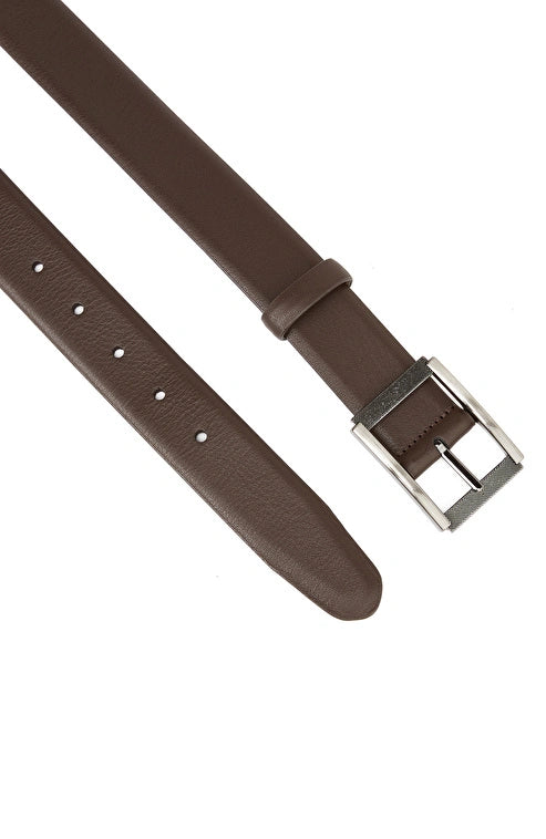 MEN'S Brown Leather Belt