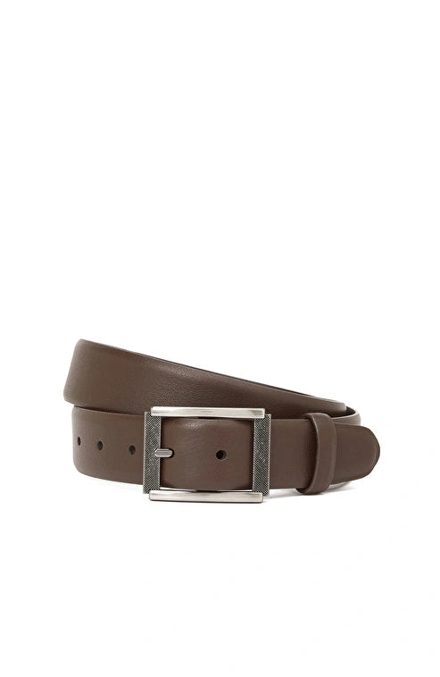 MEN'S Brown Leather Belt