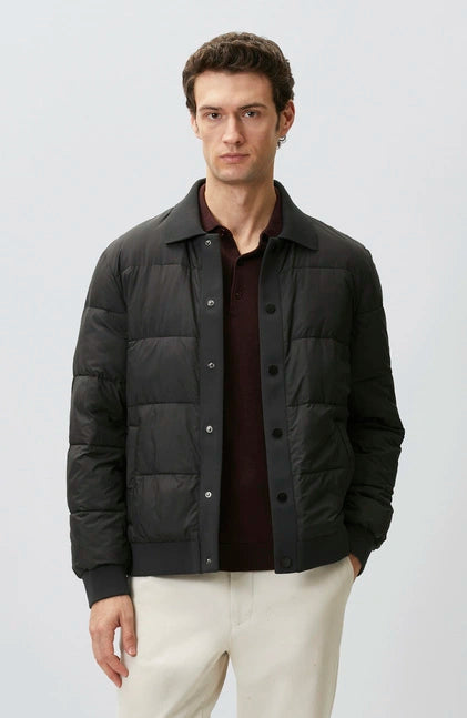 MEN'S Polo collar snap-button jacket