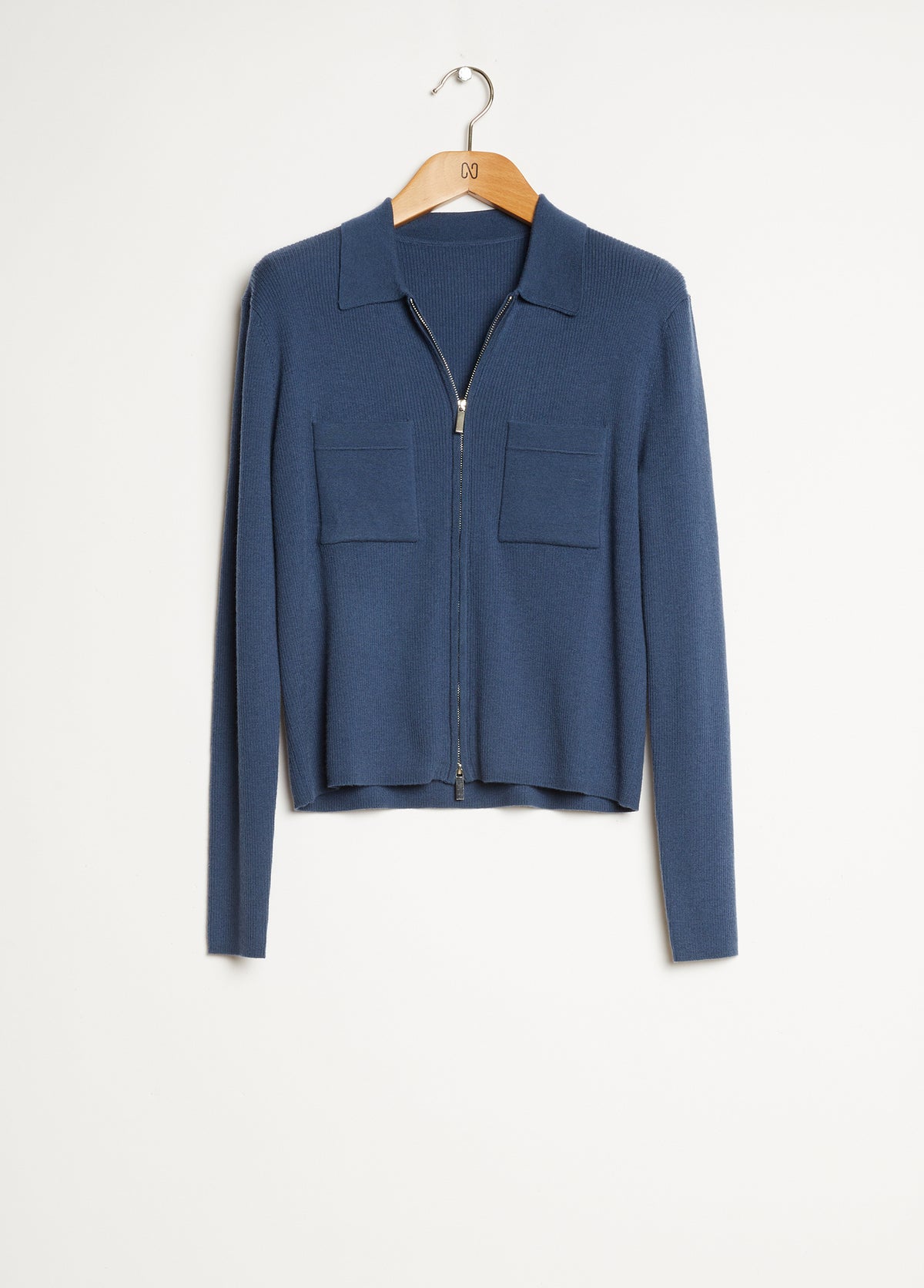 WOMEN'S ZIPPED KNITTED SWEATER