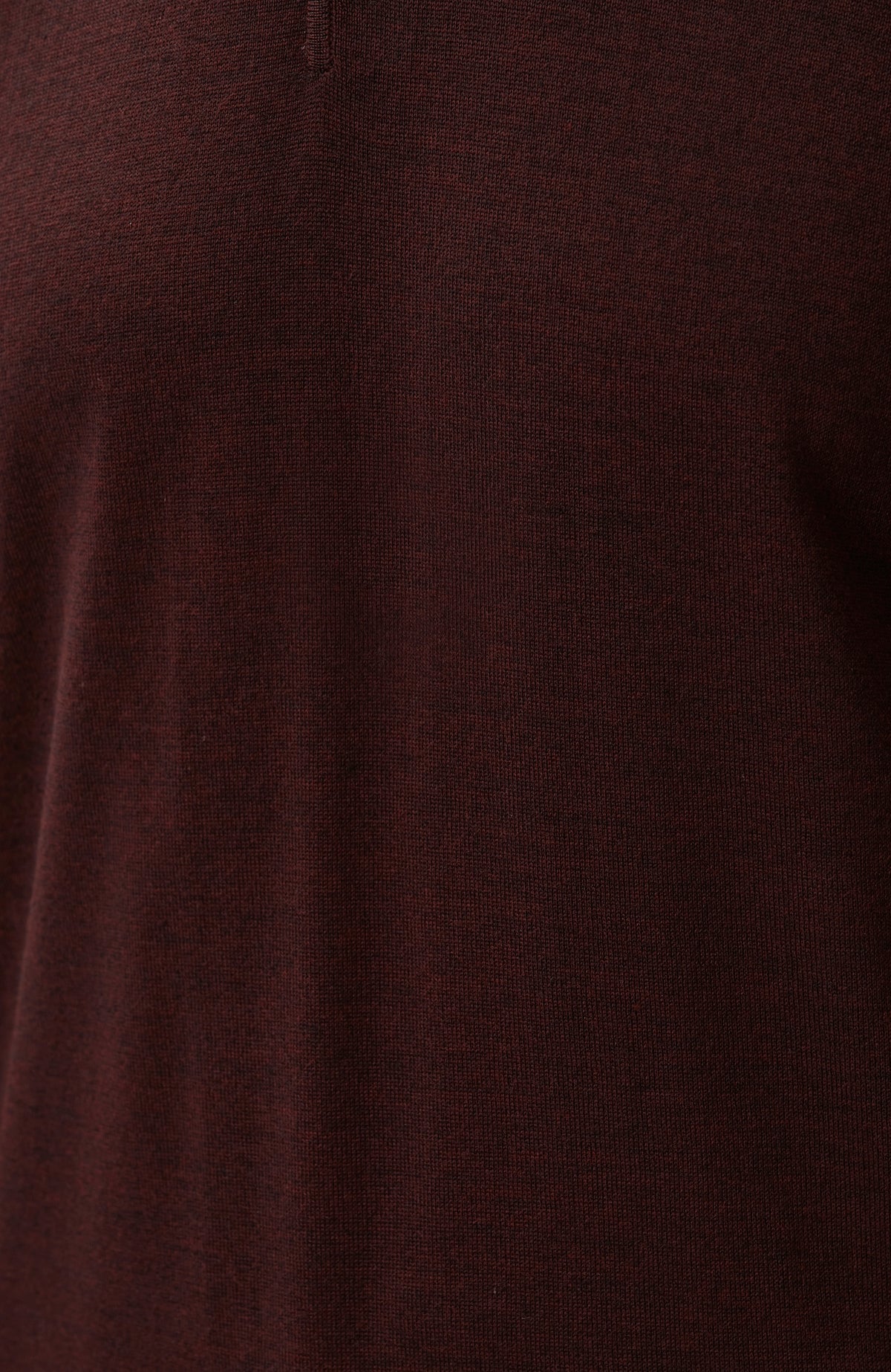 MEN'S Burgundy Polo Collar Wool Blend Knitwear Sweater