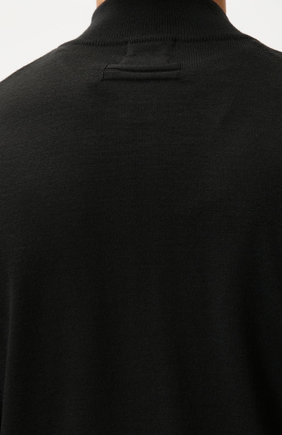 MEN'S Black Wool Blended Knitwear Cardigan