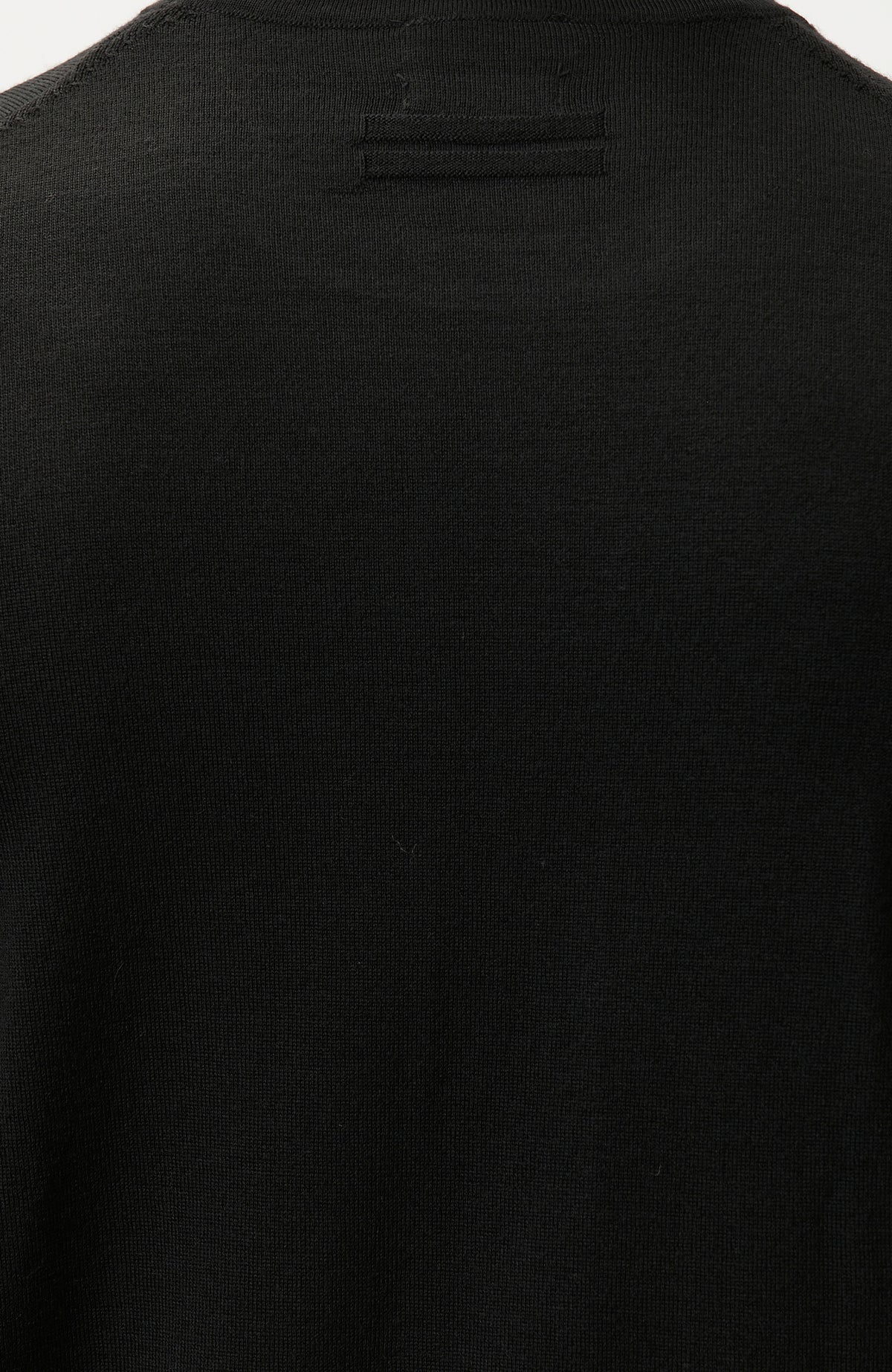 MEN'S Black Wool Blend Knit Sweater