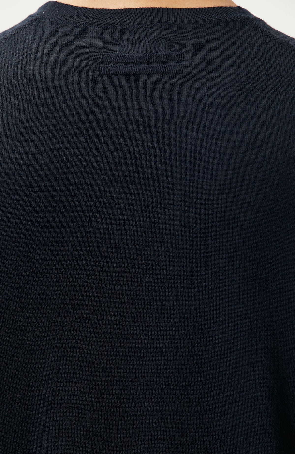 MEN'S Navy Blue Wool Blend Knit Sweater
