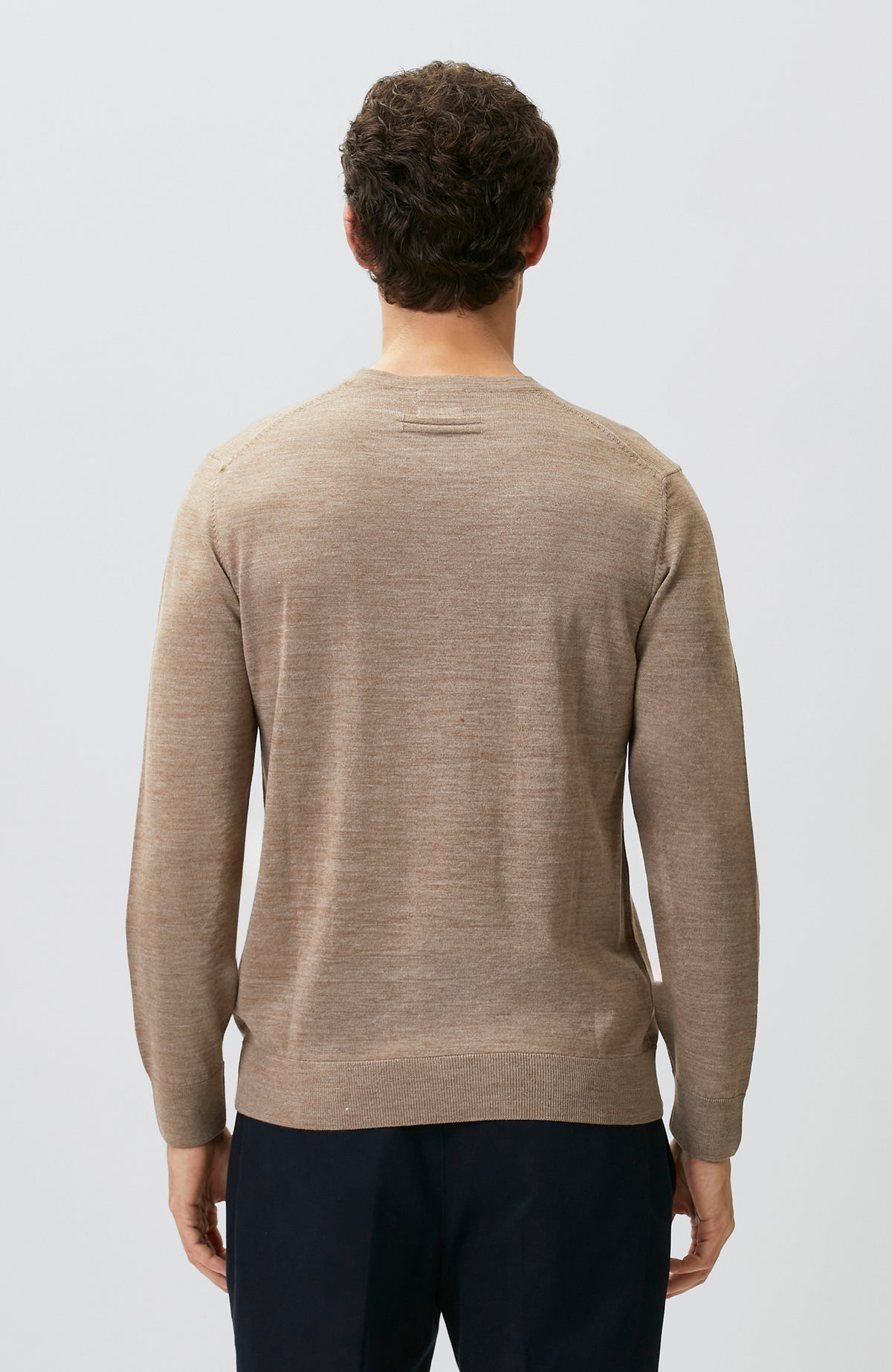 MEN'S Mink Wool Blend Knitwear Sweater