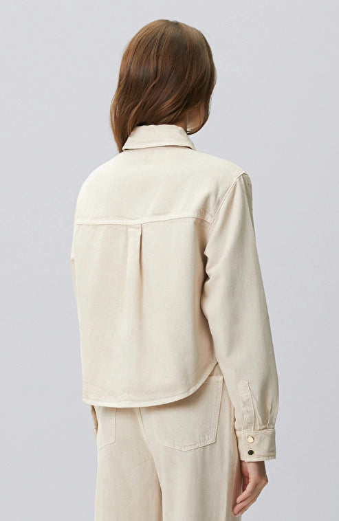 WOMEN'S Beige Hotfix Denim Jacket