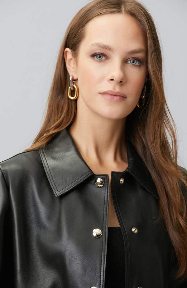 WOMEN'S Silver Piece Chain Shaped Women's Earrings