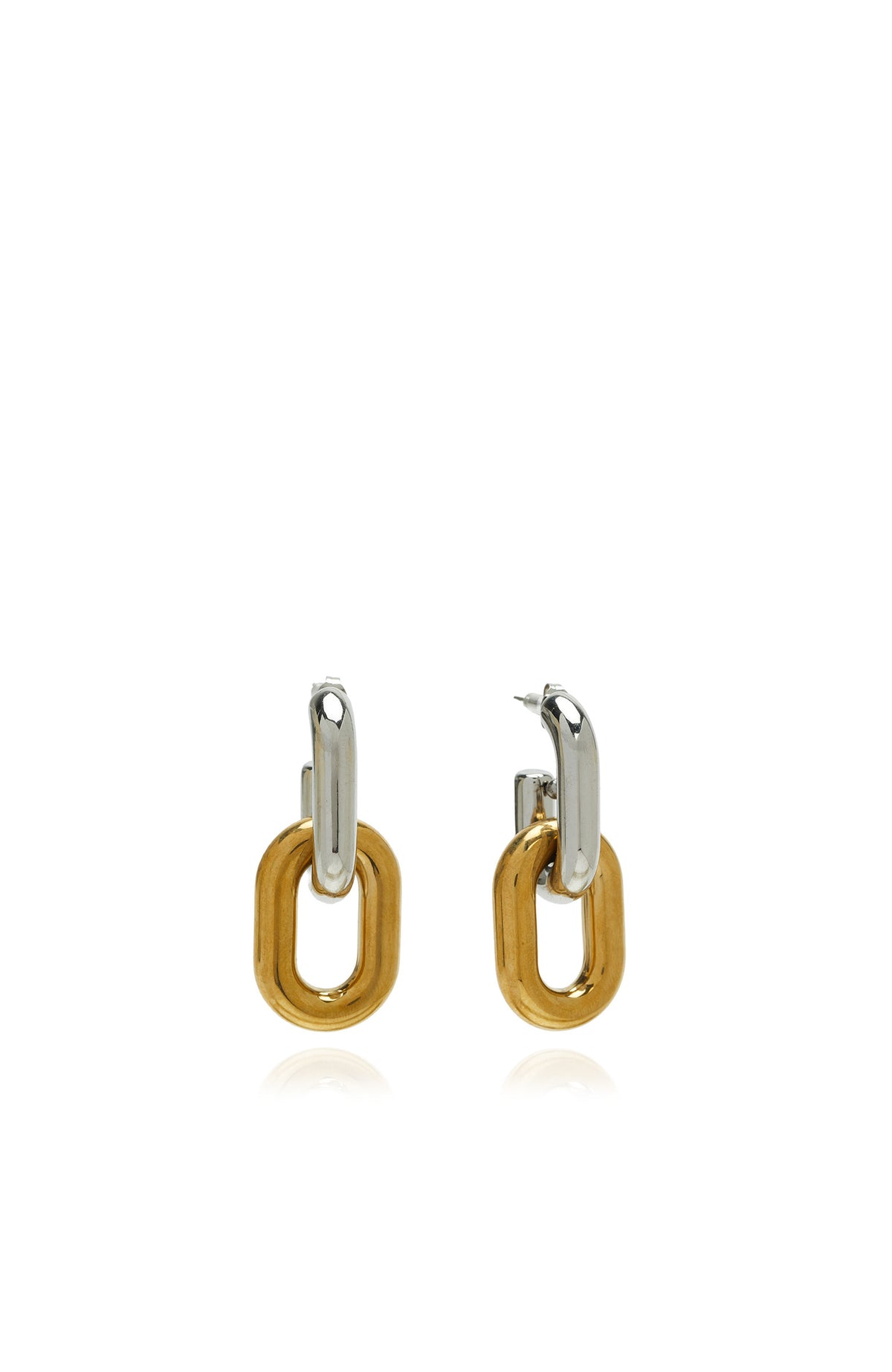 WOMEN'S Silver Piece Chain Shaped Women's Earrings