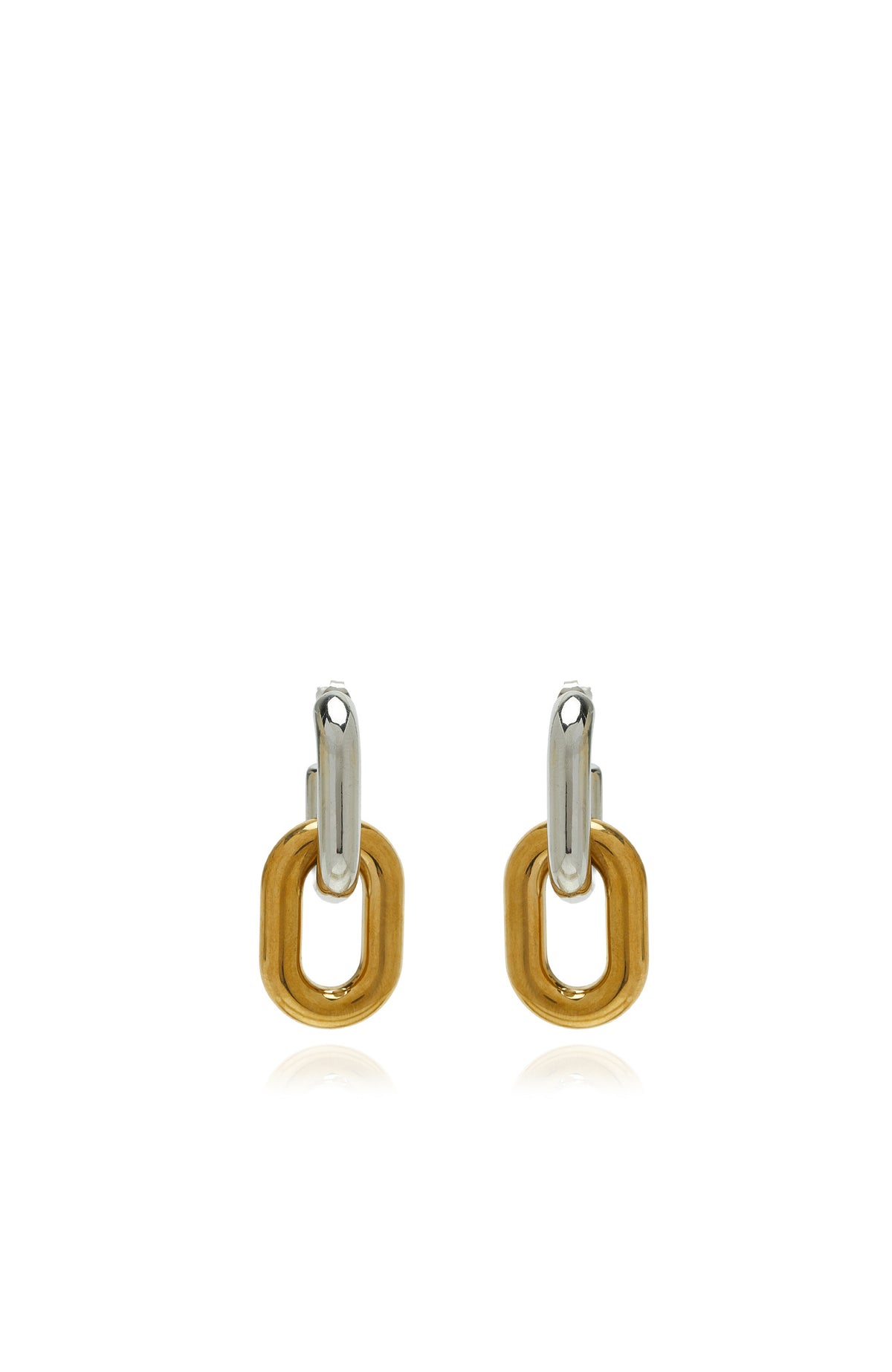 WOMEN'S Silver Piece Chain Shaped Women's Earrings