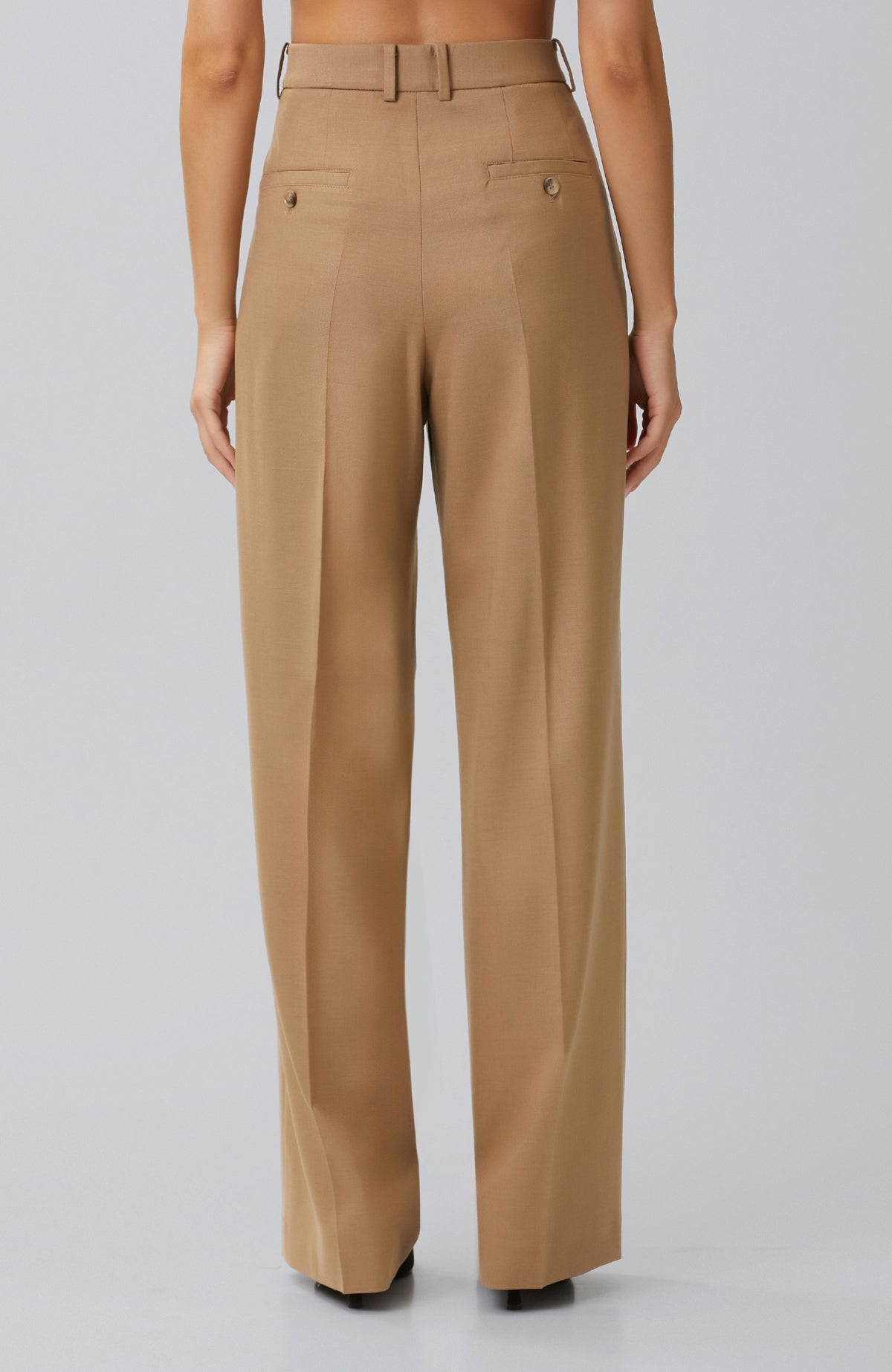 WOMEN'S Camel Pileli Pantolon