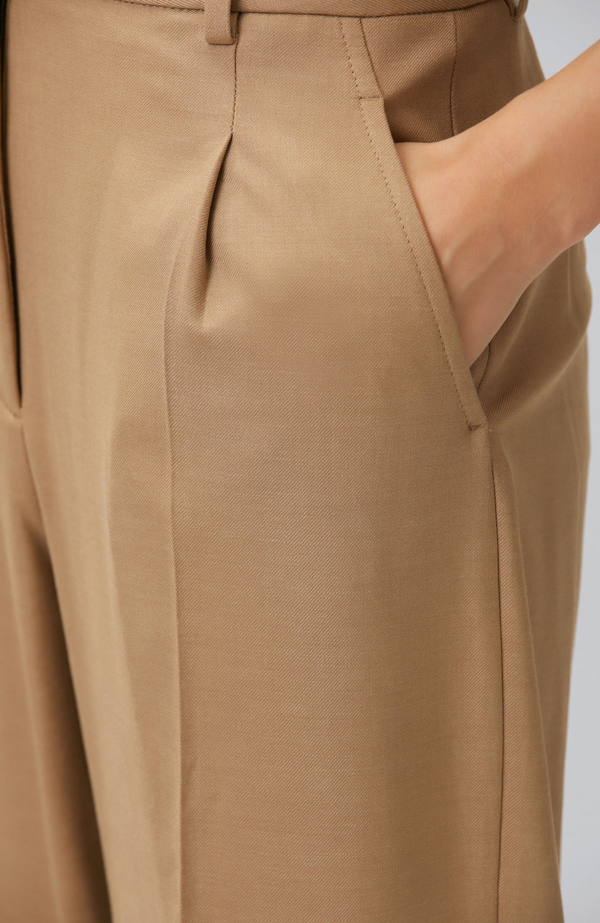 WOMEN'S Camel Pileli Pantolon