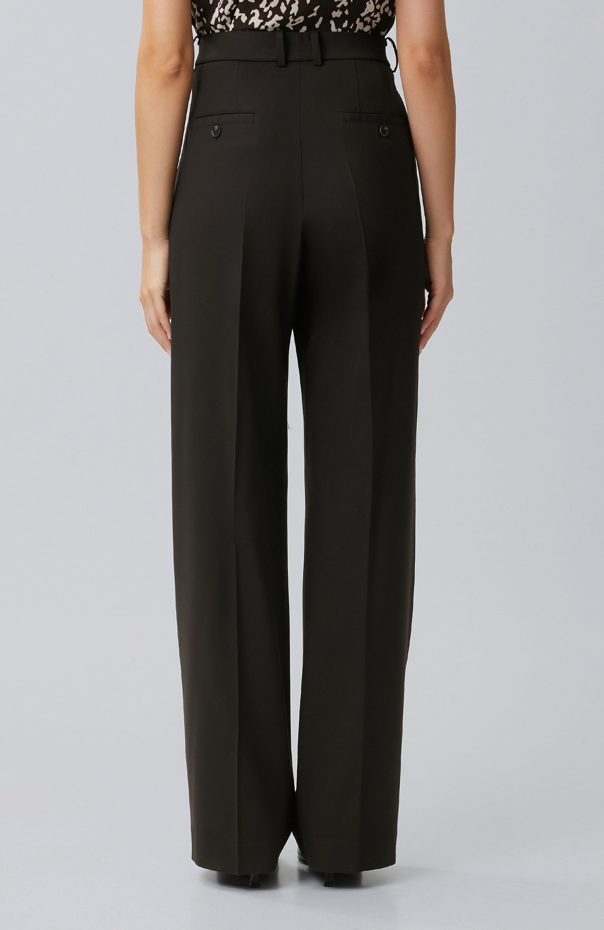WOMEN'S Bitter Brown Pleated Pants