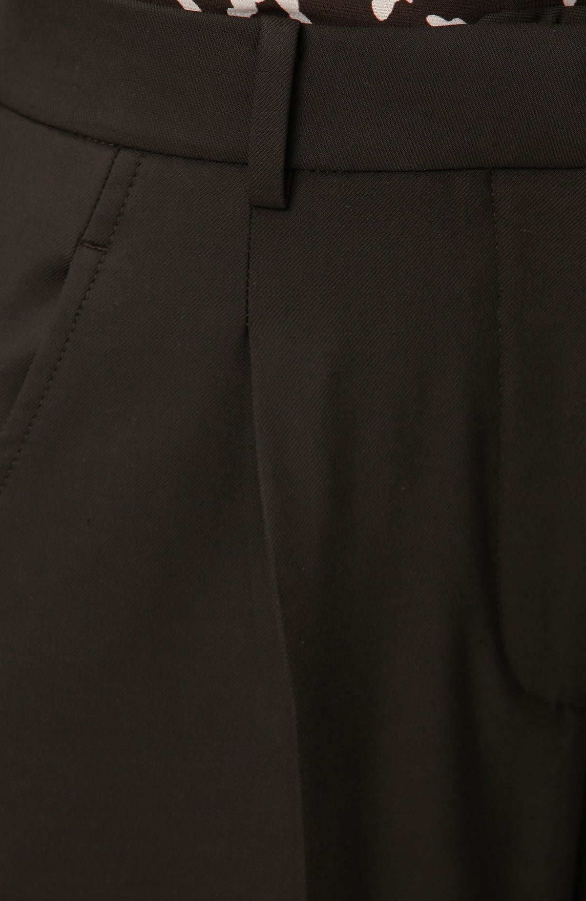 WOMEN'S Bitter Brown Pleated Pants
