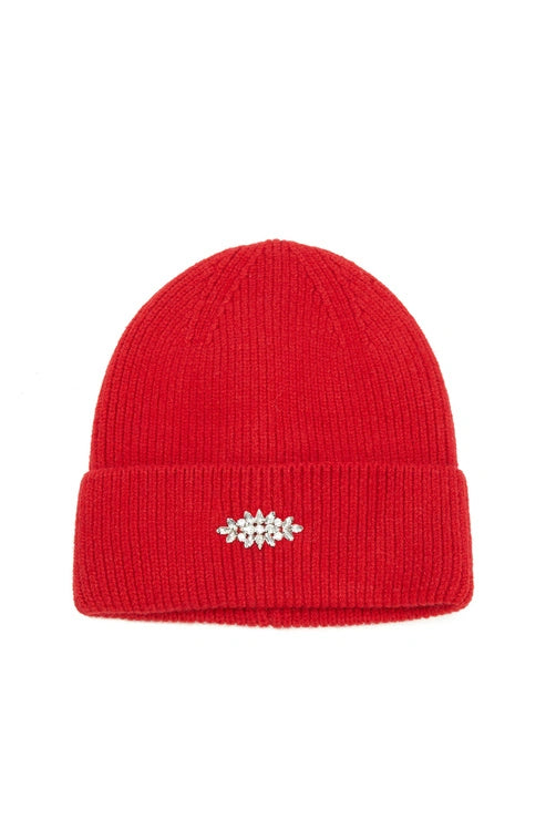 WOMEN'S STONE-DETAILED BEANIE