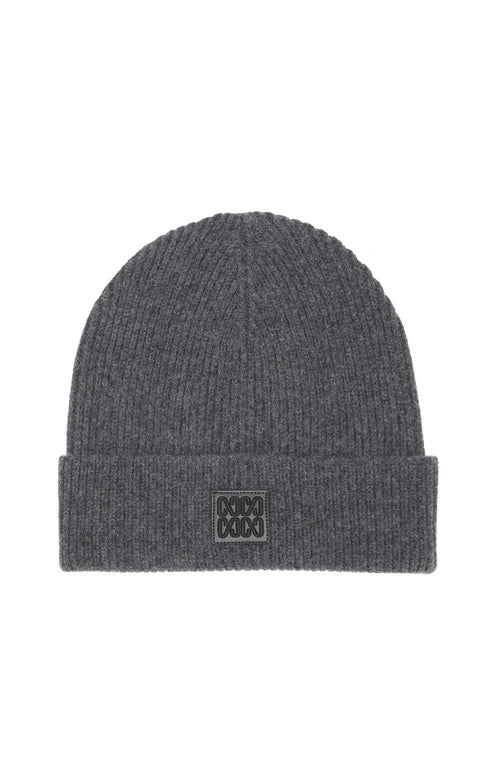 MEN'S WOOL-LINE PATCH DETAIL BEANIE