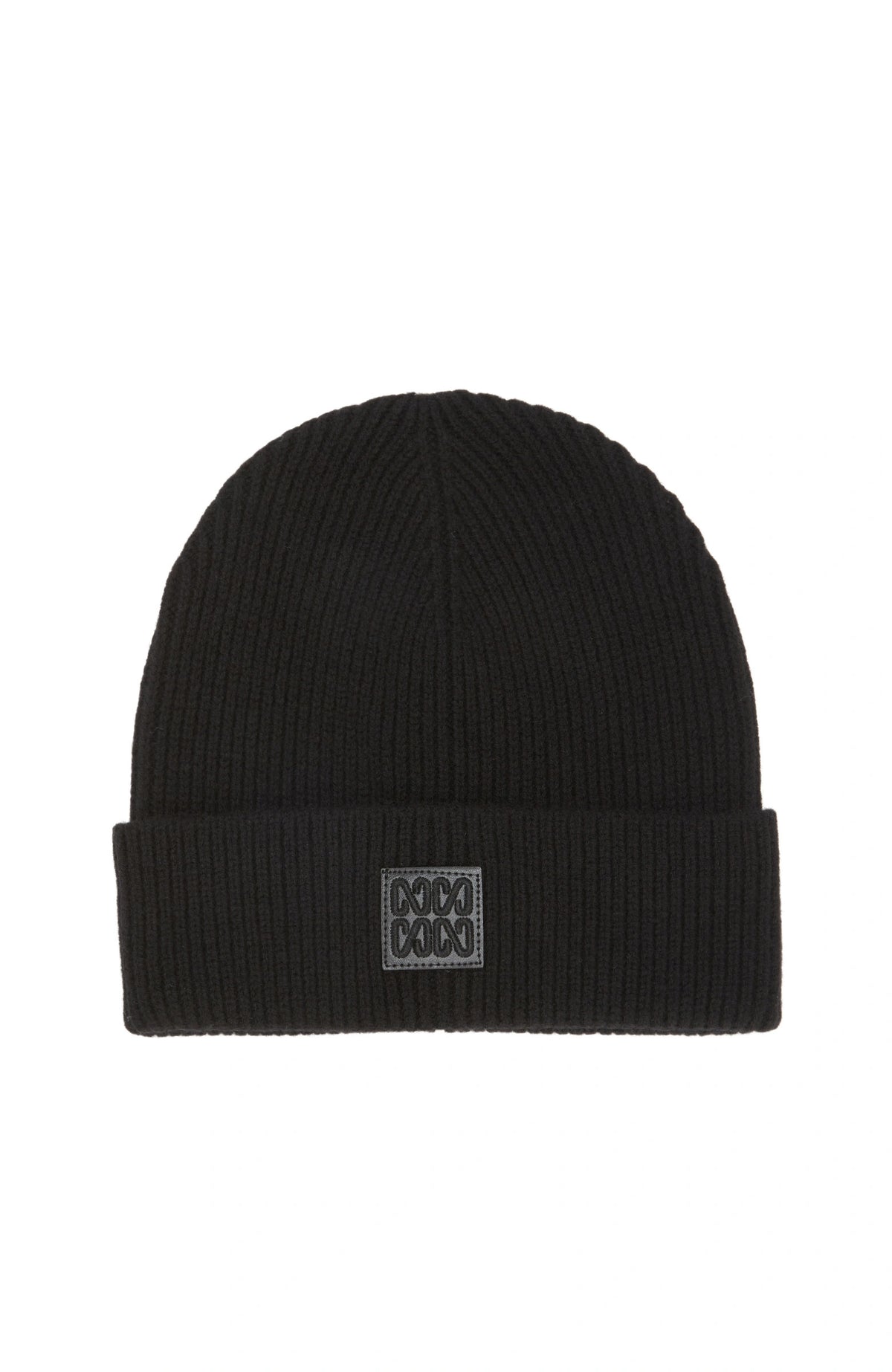 MEN'S WOOL-LINE PATCH DETAIL BEANIE