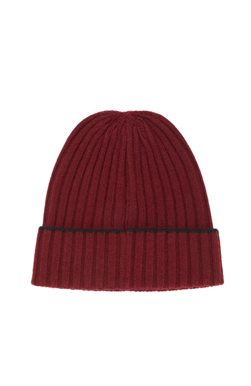 MEN'S WOOL-LINE PATCH DETAIL BEANIE