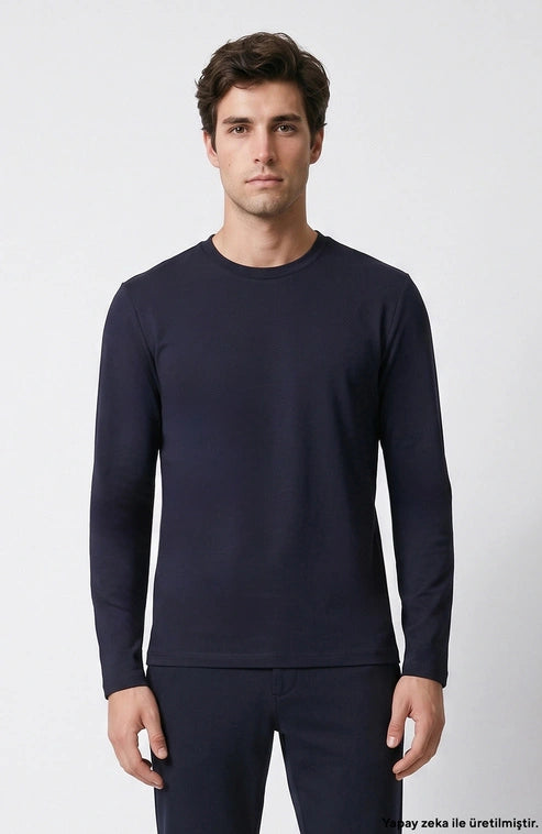 MEN'S BASIC LONG-SLEEVE T-SHIRT