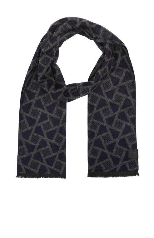 MEN'S GEOMETRIC PATTERNED SOFT SCARF