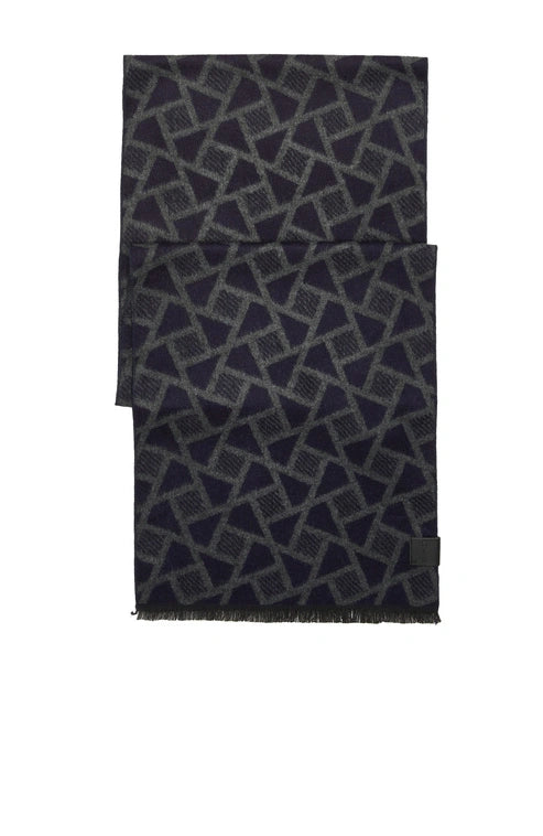 MEN'S GEOMETRIC PATTERNED SOFT SCARF