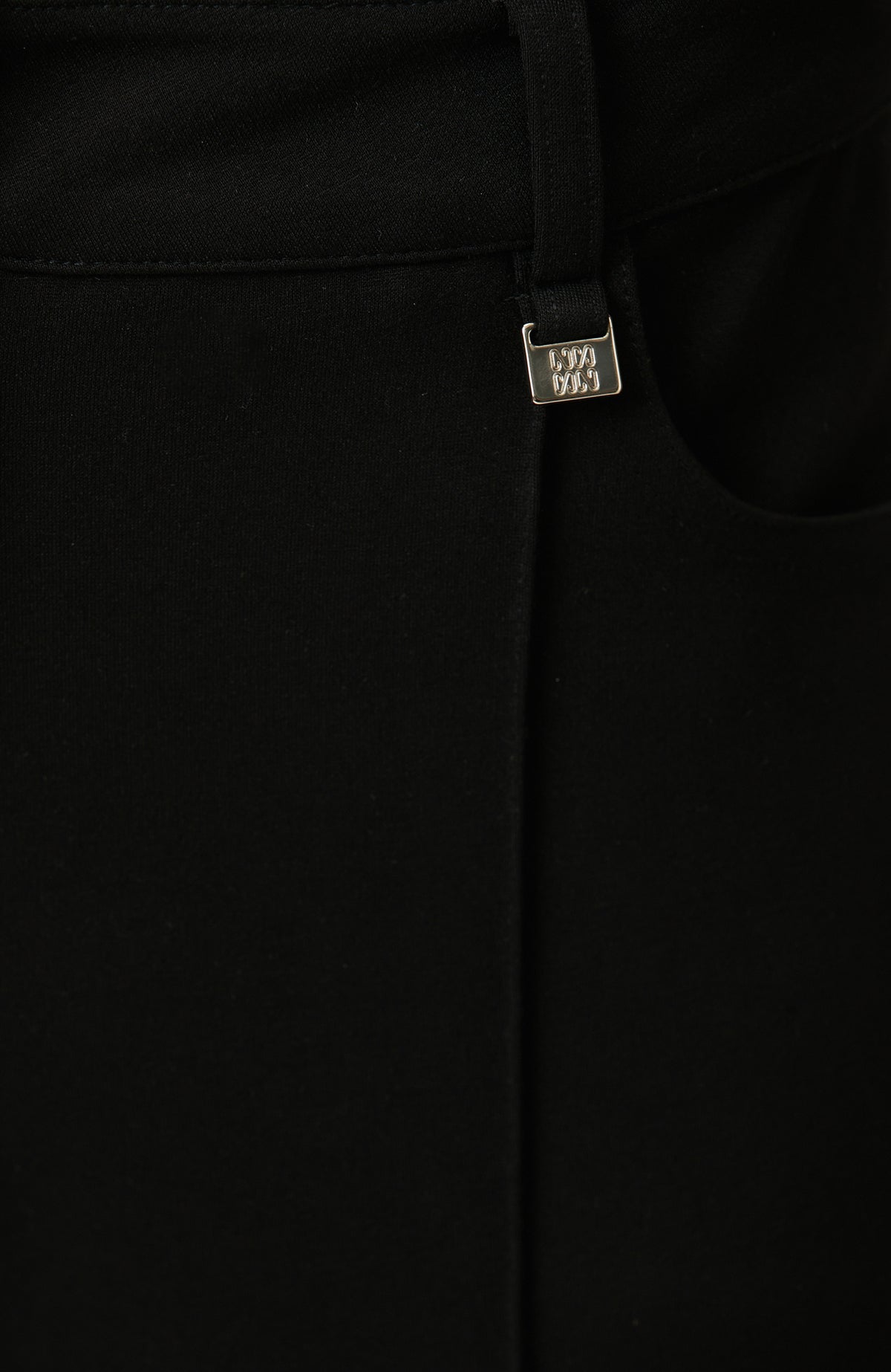 WOMEN'S Black Ribbed Detailed Tracksuit
