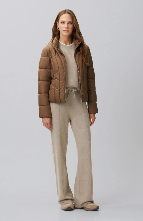 WOMEN'S Ribbed waistband detail knitted tracksuit