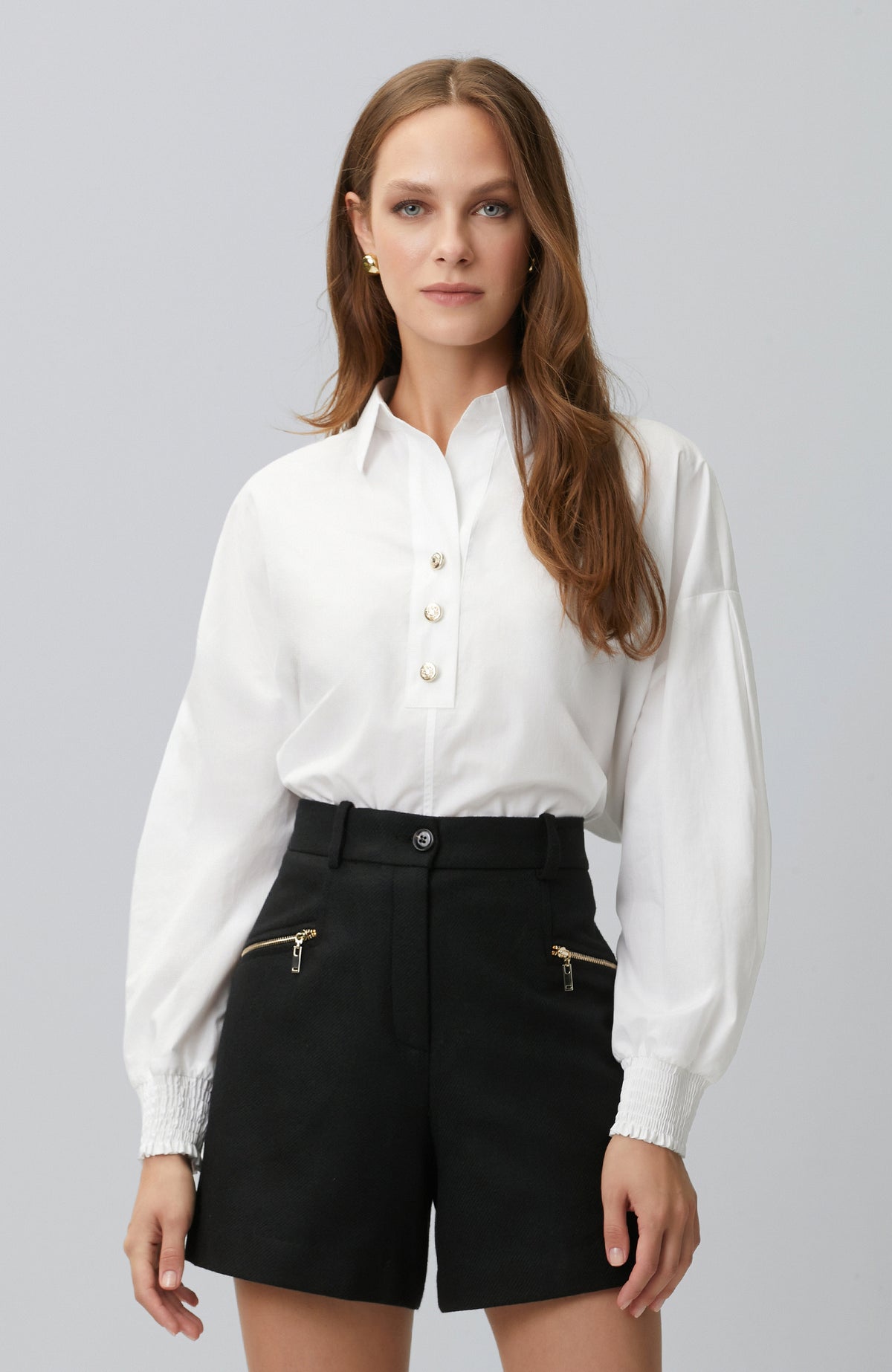 WOMEN'S Off White Gipe Detailed Shirt