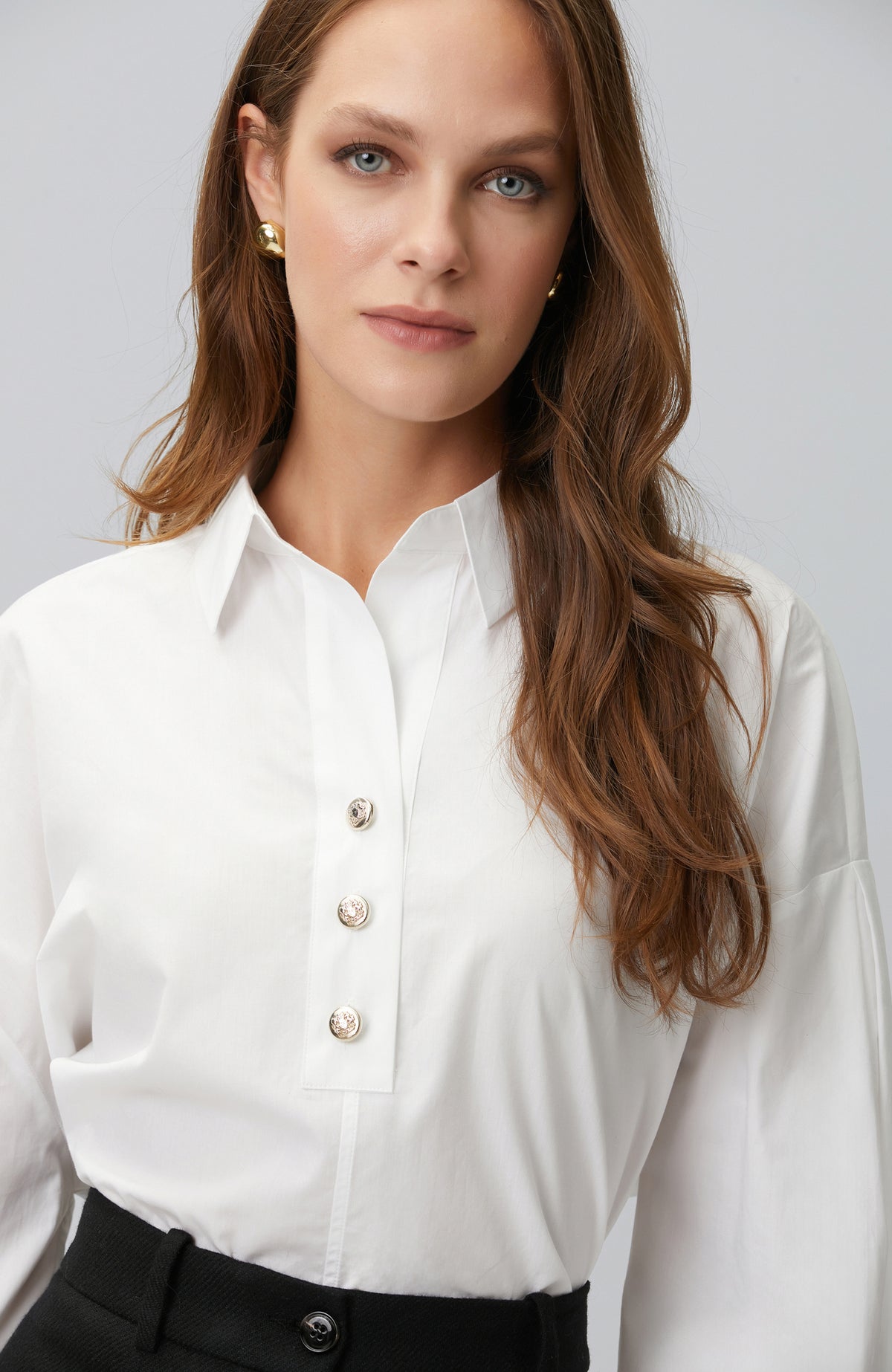 WOMEN'S Off White Gipe Detailed Shirt