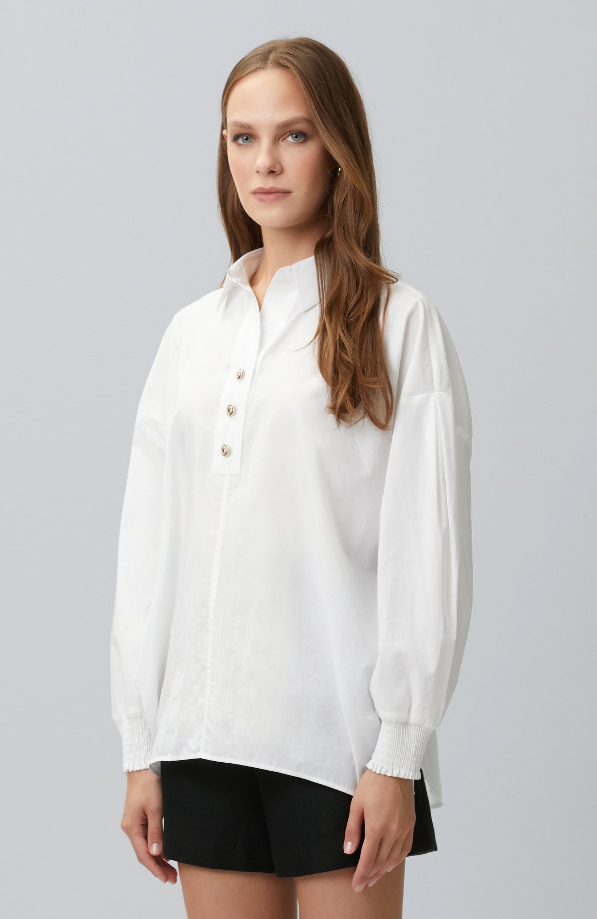 WOMEN'S Off White Gipe Detailed Shirt