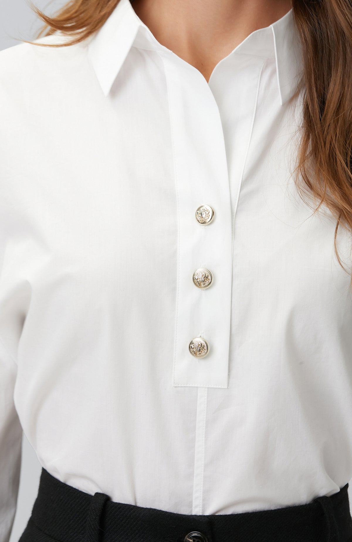WOMEN'S Off White Gipe Detailed Shirt