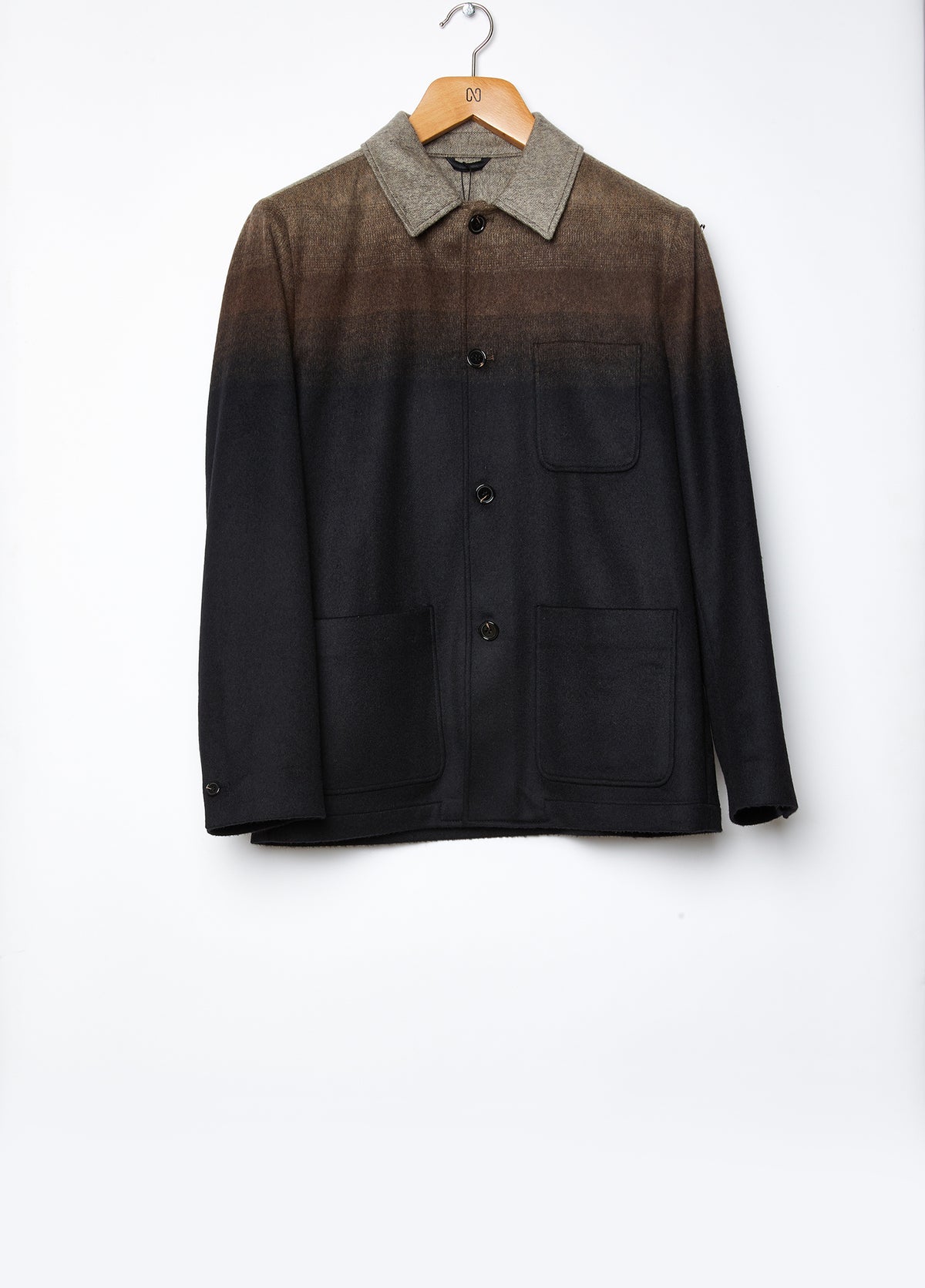 MEN'S WOOL BLEND GRADIENT JACKET