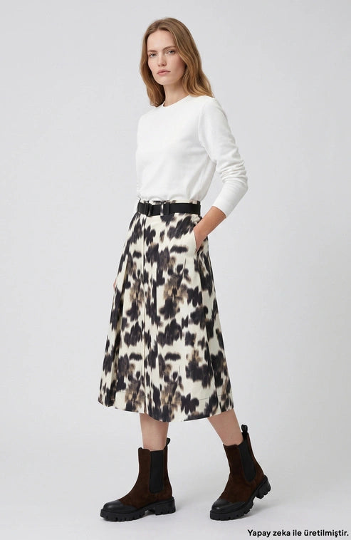 WOMEN'S N-tech Mid-Length Skirt