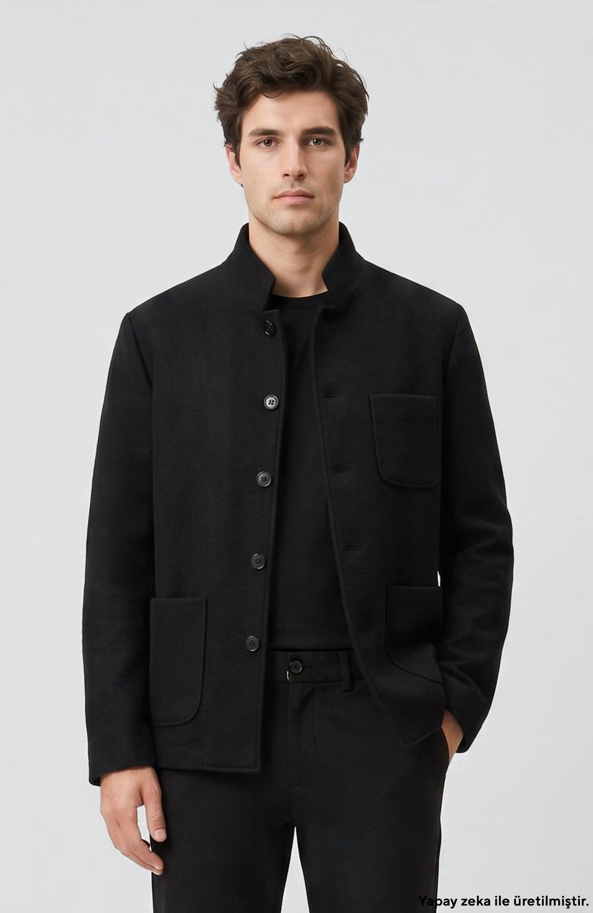 MEN'S Black Wool Jacket