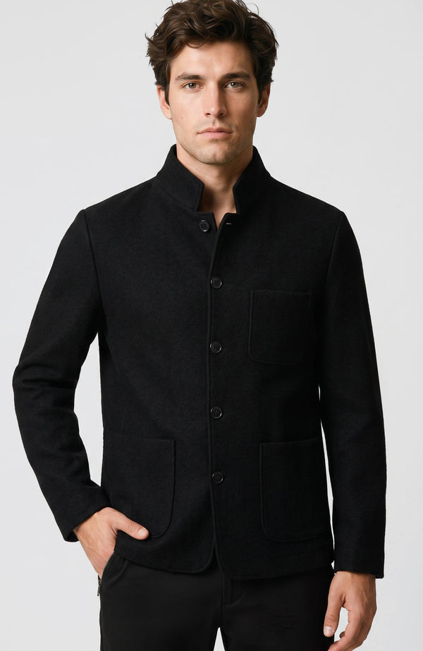 MEN'S Black Wool Jacket