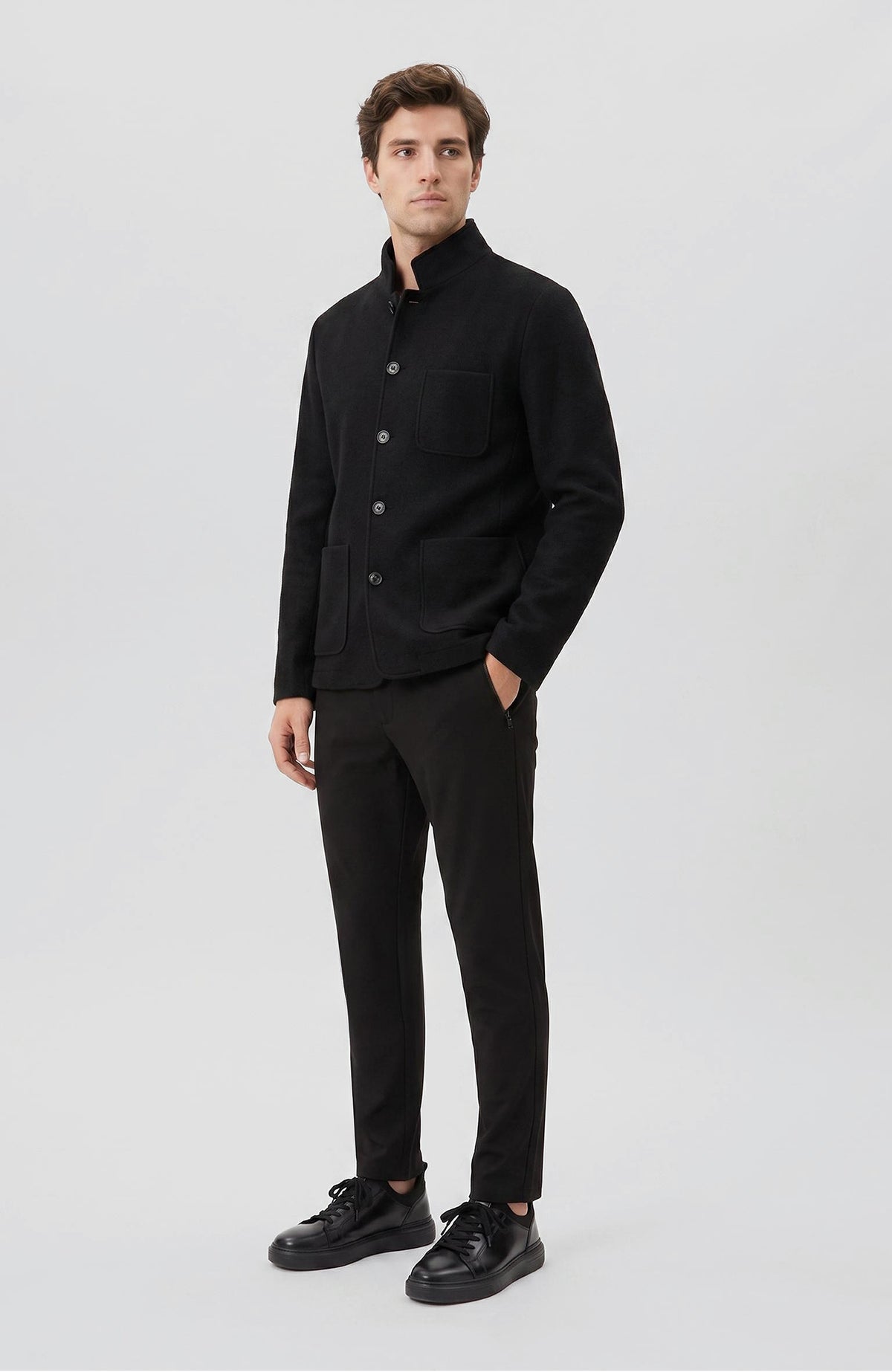 MEN'S Black Wool Jacket
